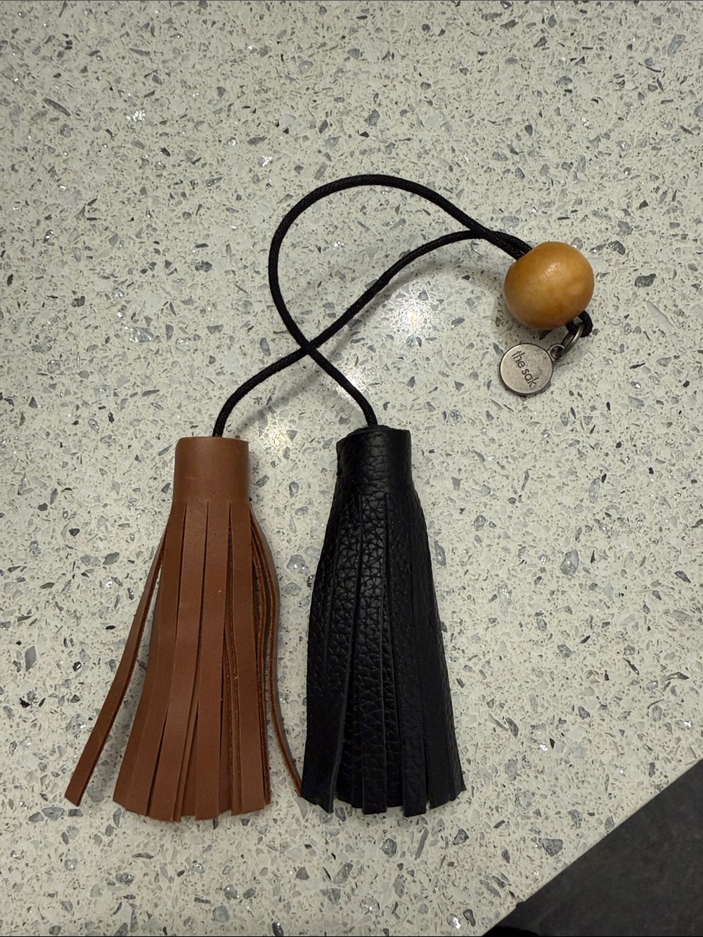 The Sak blue/gray Leather Hobo Bag with Brown Strap - Picture 6 of 6